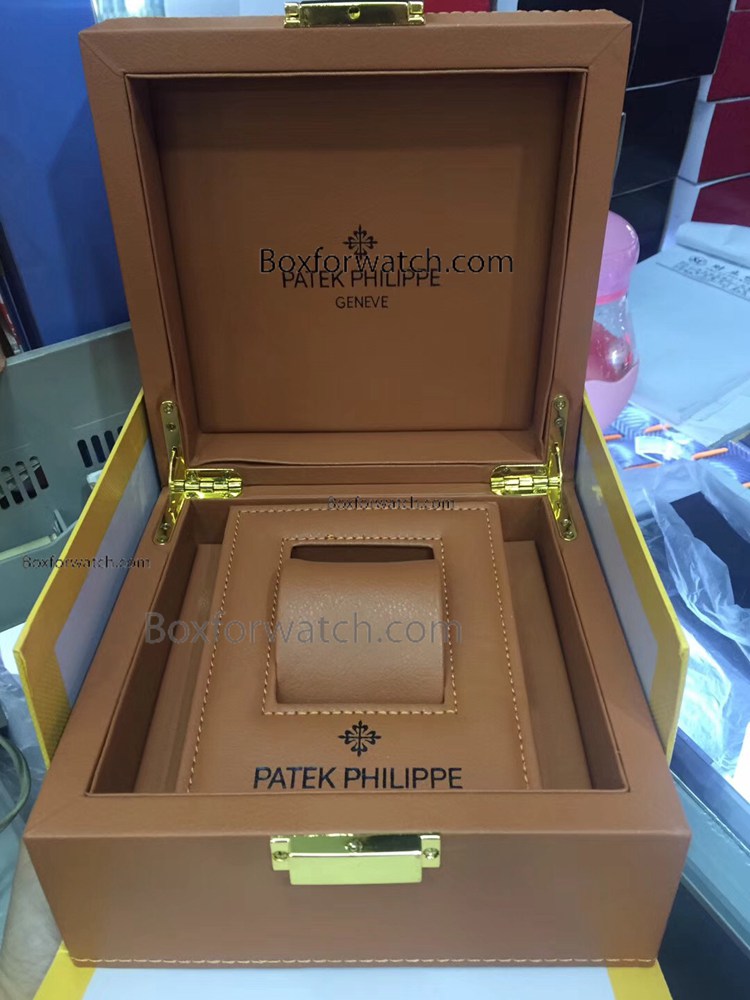 NEW Patek Philippe Leather Watch Box&Gold Lock